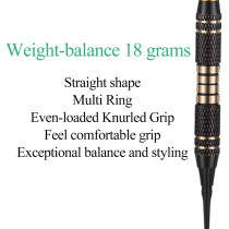 Professional Soft Tip Darts Set 18/20g with Brass Barrel & Accessories