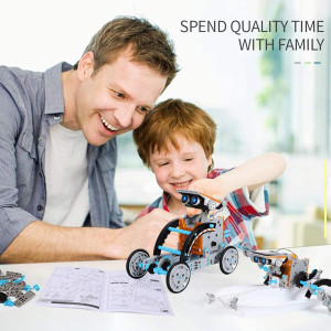 Lucky Doug 12-in-1 STEM Solar Robot Kit Toys for Kids Ages 8-13 Gifts