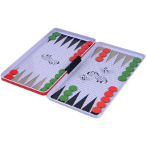 Purple Cow Magnetic Travel Backgammon Game for Kids & Adults, 2 Players