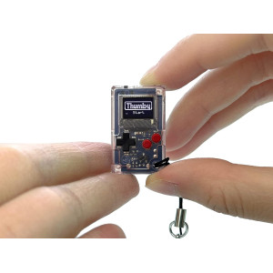 TinyCircuits Thumby Clear: Mini Programmable Game Console Keychain