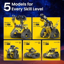 Sillbird 5in1 Robot Building Kit with Remote Control - STEM Toy for Kids 8-13