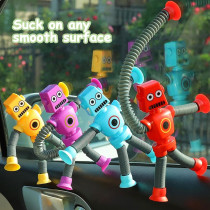 Pop Tubes Robot Sensory Toys 4-Pack | Fidget & Travel Fun for Kids