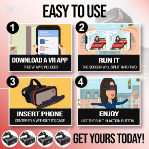 FEEBZ 3D VR Headset 2.0 for Kids | iPhone & Android Virtual Reality Goggles