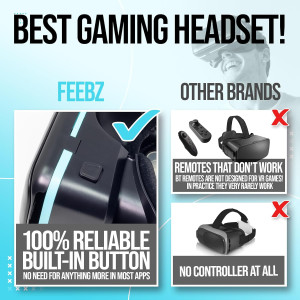 FEEBZ 3D VR Headset 2.0 for Kids | iPhone & Android Virtual Reality Goggles