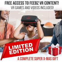 FEEBZ 3D VR Headset for Kids 2.0 – Compatible with iPhone & Android