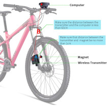 Compteur Vélo Sans Fil RISEPRO® Étanche Multifonction YT-813