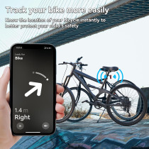 DDJ Upgraded Waterproof AirTag Bike Mount & Reflector Tracker Holder