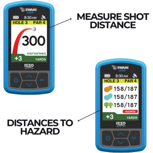 Izzo Swami 6000 Golf GPS - Waterproof, Color Display & Scorekeeper