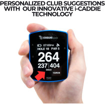 Swami KISS 2.0 Blue Handheld Golf GPS Rangefinder with Magnets