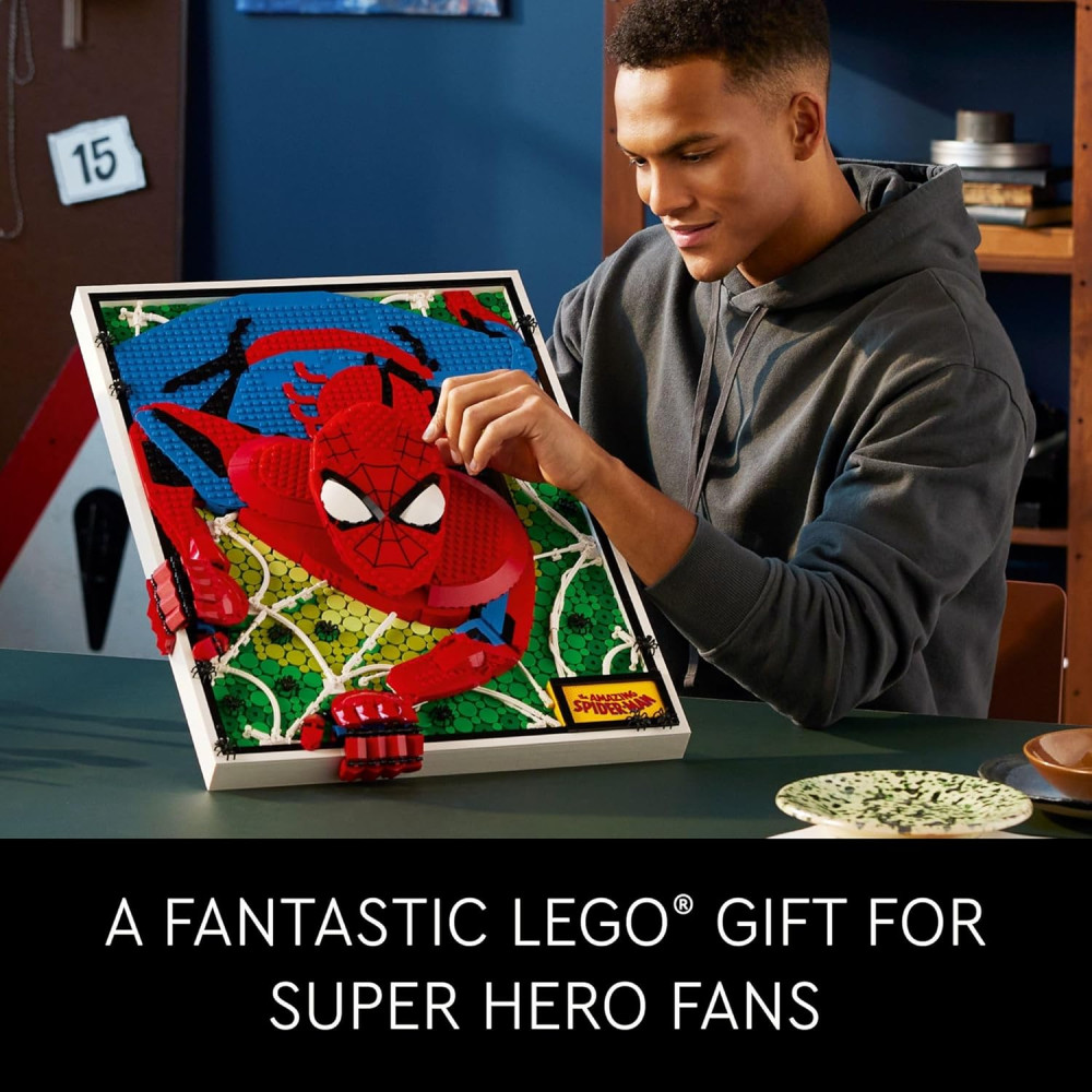 LEGO Art Spider-Man 31209 : Kit déco murale & cadeau fan