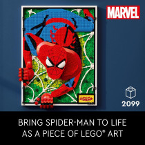 LEGO Art Spider-Man 31209 : Kit déco murale & cadeau fan