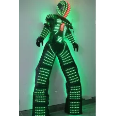 Costume Robot LED RGB Lumineux: Illuminez vos Soirées et Spectacles!