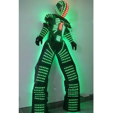 Costume Robot LED RGB Lumineux: Illuminez vos Soirées et Spectacles!
