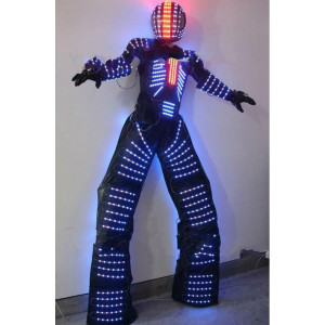 Costume Robot LED Lumineux RGB pour Soirée et Danse