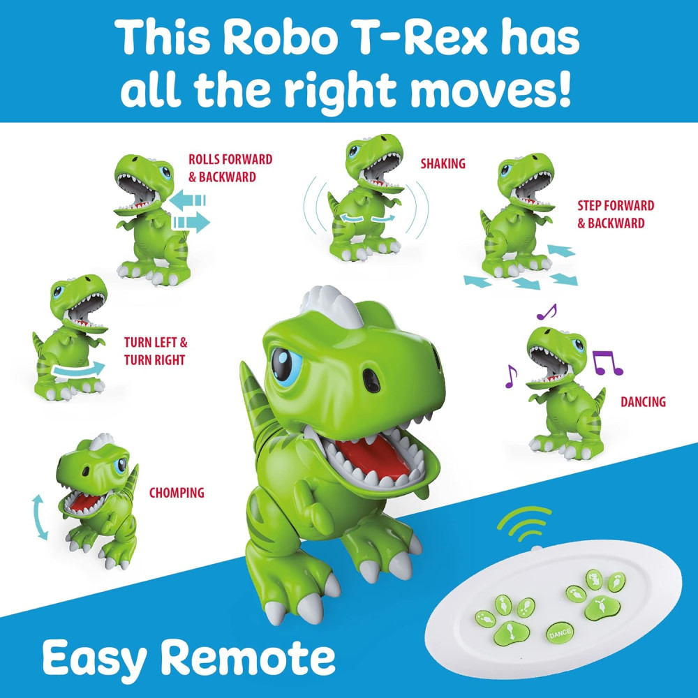 Robo Pets T-Rex : Robot Dino Télécommandé pour Enfants
