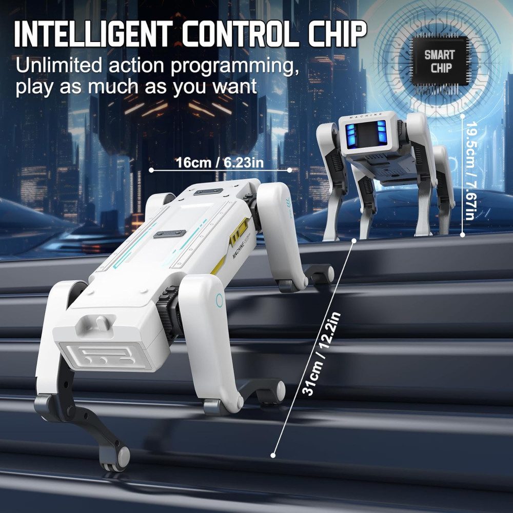 Robot Chien AI Intelligent dansant et contrôlé par appli