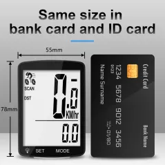 Compteur Vélo Sans Fil 20 Fonctions Étanche Grand Écran LCD