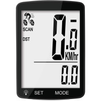 Wireless Bike Computer: Track Speed & Distance on 3 LCD - Waterproof Cycling Odometer