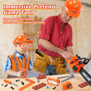 Skirtoy Kids Electronic Chainsaw Toy – STEM Tool Set for Outdoor Play