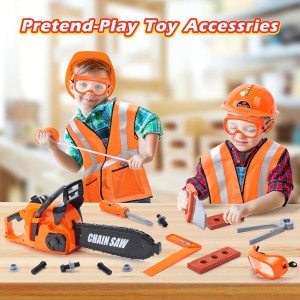 Skirtoy Kids Electronic Chainsaw Toy – STEM Tool Set for Outdoor Play