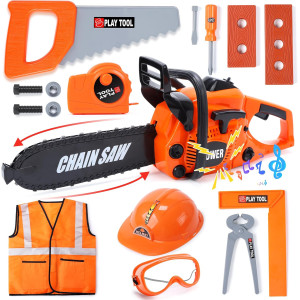 Skirtoy Kids Electronic Chainsaw Toy – STEM Tool Set for Outdoor Play