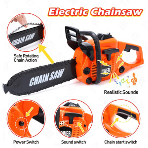Skirtoy Kids Electronic Chainsaw Toy – STEM Tool Set for Outdoor Play