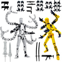 T13 Multi-Jointed Action Figure Set – 2 Pcs 3D Printed Desktop Toys
