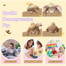 Stretchy Squishy Monkey Toy - Decompression Gorilla for Kids & Adults