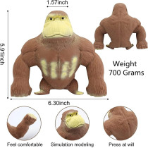 Stretchy Squishy Monkey Toy - Decompression Gorilla for Kids & Adults