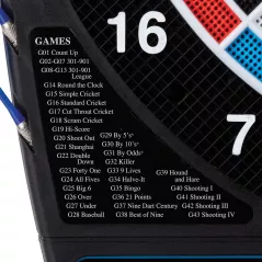 Jeu de Fléchettes Électronique Viper GLD 777: Plus de 40 Jeux, Score Auto, Écran LCD - Noir