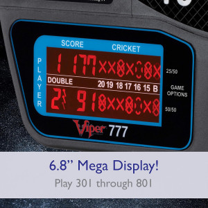 Viper GLD 777 Electronic Dartboard - 40+ Games, Auto-Scoring LCD