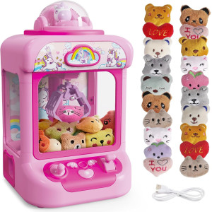 Machine à Pinces Enfants Licorne + 20 Peluches Mini Jouet