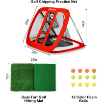 Pop Up Golf Chipping Net - Indoor/Outdoor Target for All Golfers