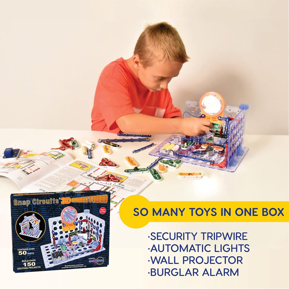 Snap Circuits 3D Illumination Kit | 150+ STEM Projects | Kids 8+