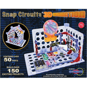Kit Snap Circuits 3D | 150+ Projets STEM | Jouet Éducatif 8+