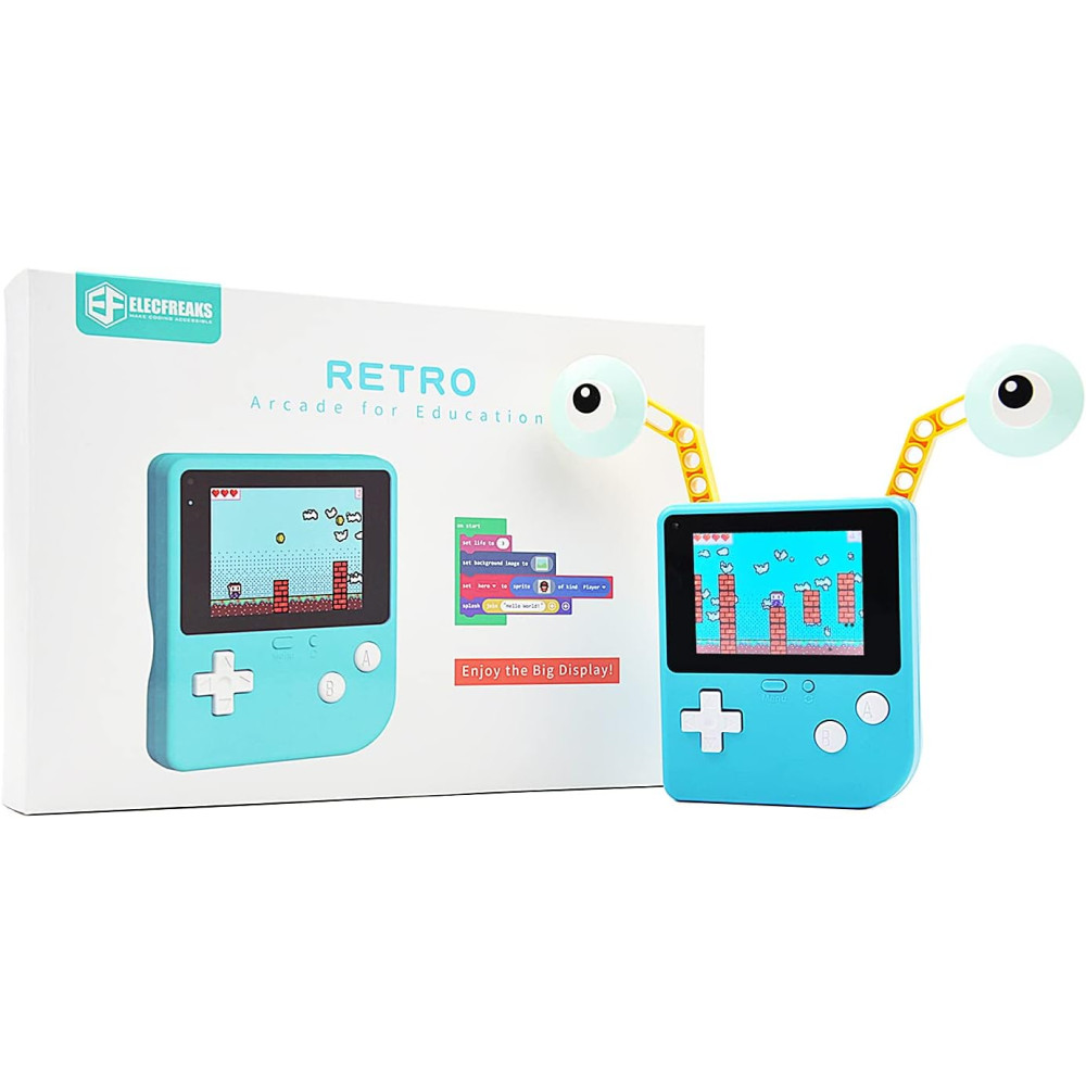 ELECFREAKS Retro Coding Arcade | DIY Programmable STEM Game Console