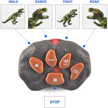 JOYIN Remote Control T-Rex Dinosaur Toy with Light & Roaring Sound