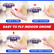Force1 Scoot LED Hand Operated Mini Drone – Motion Sensor UFO Toy