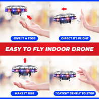 Force1 Scoot LED Hand Operated Mini Drone – Motion Sensor UFO Toy