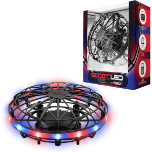 Force1 Scoot LED Hand Operated Mini Drone – Motion Sensor UFO Toy
