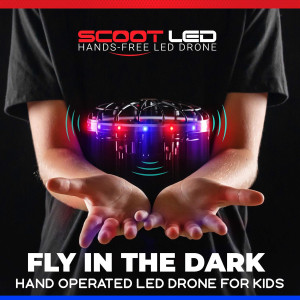 Force1 Scoot LED Hand Operated Mini Drone – Motion Sensor UFO Toy