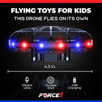 Force1 Scoot LED Hand Operated Mini Drone – Motion Sensor UFO Toy