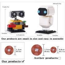 Wall-e & Eve Robot Building Blocks Set - Unique Minifigure Toy Gift