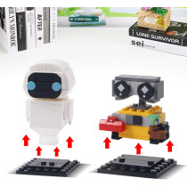 Set de Blocs Wall-e et Eve Compatible Grandes Marques, Cadeau Créatif