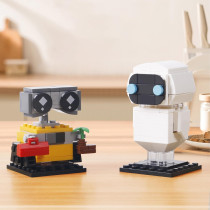 Set de Blocs Wall-e et Eve Compatible Grandes Marques, Cadeau Créatif