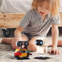 Set de Blocs Wall-e et Eve Compatible Grandes Marques, Cadeau Créatif