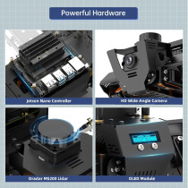 HIWONDER ROSPug AI Robot Dog with Jetson Nano, ROS, SLAM & Python