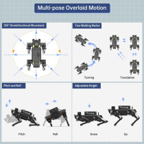 HIWONDER ROSPug AI Robot Dog with Jetson Nano, ROS, SLAM & Python