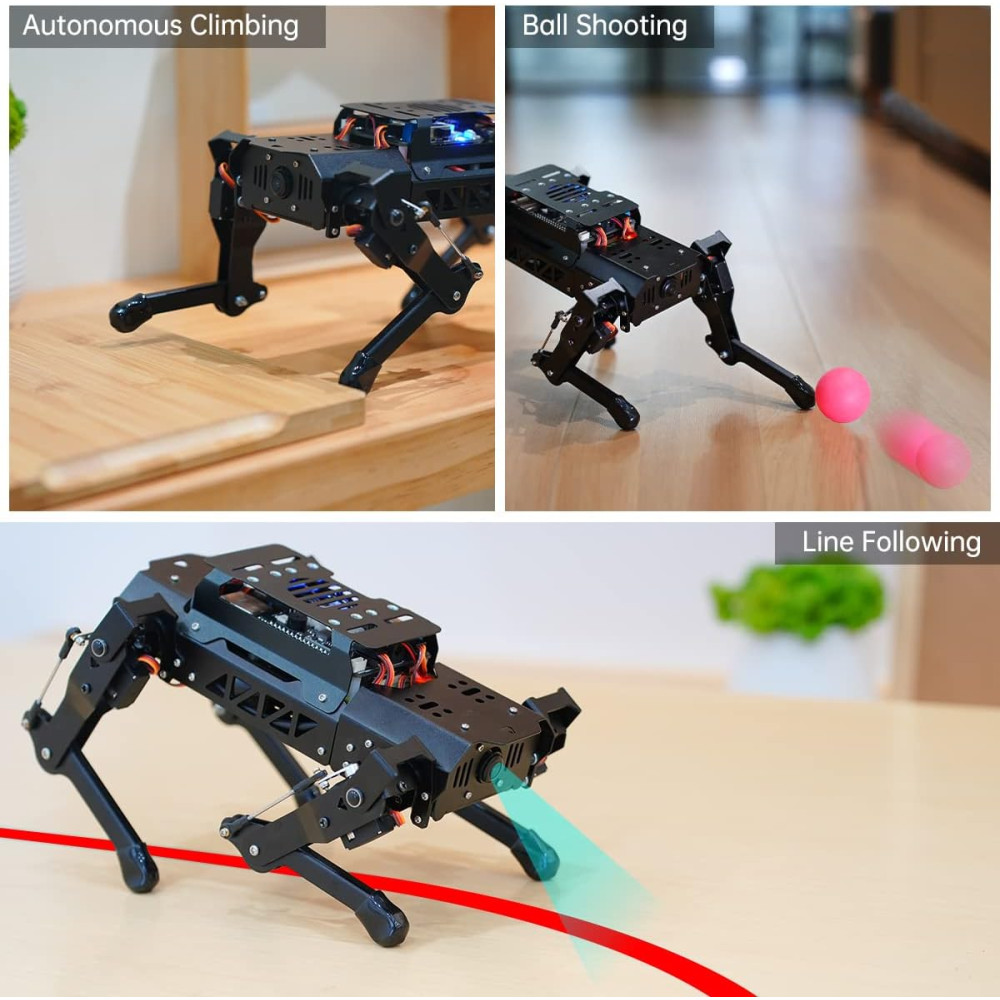 HIWONDER Quadruped Robot Dog for Raspberry Pi 5 with AI Vision & SLAM