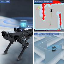 HIWONDER Quadruped Robot Dog for Raspberry Pi 5 with AI Vision & SLAM